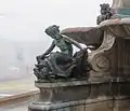 Detail Broderbrunnen, Bronzeguss (August Bösch, 1896)