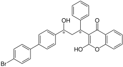 Strukturformel von Bromadiolon