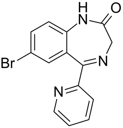 Struktur von Bromazepam