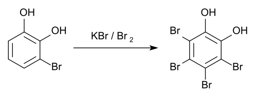 Bromierung von 3-Brombrenzcatechin