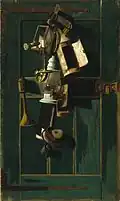 Door with lanterns, um 1880