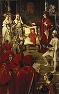 Philip I. überträgt seinem Sohn Karl den Orden des Goldenen Vlieses