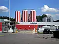 Detailansicht der Brauerei in Alken