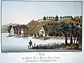 Meilen auf einem Stich von Heinrich Brupbache