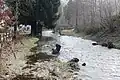 2018 Wagensteigbach mit Geländestufe am talseitigen Ufer