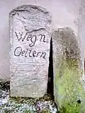 Wegweiser-Stein