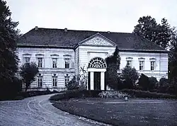 Schloss Buckow (Märkische Schweiz), erbaut 1663, mit Fassade von Schinkel um 1802, abgerissen 1948
