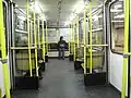Innenraum im Zustand der Modernisierung des Jahres 1995, unter anderem noch mit Übersetzfenstern statt Schiebefenstern