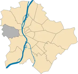 Lage des XII. Bezirks in Budapest
