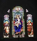 Kirchenfenster mit Maria mit dem Kinde