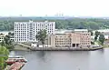 Das Hauptquartier in Kiew auf der Halbinsel Rybalskyj-Insel im Dnipro (2012)