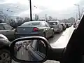 Verkehrsstau auf Boulevard Balgaria