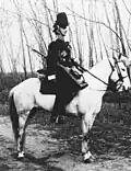 III.&nbsp;Seebataillon, Soldat der 5. (berittenen) Kompanie mit Munitionsgürtel