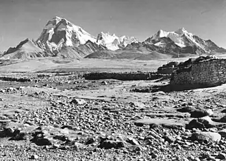 Phari, Steppe mit Chomolhari