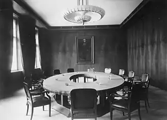 Neuer Kabinettsaal im Erweiterungsbau um 1930