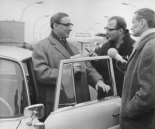 Franz Amrehn (links) 30. August 1957 bis 3. Oktober 1957 (kommissarisch)