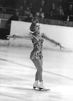 Sonja Morgenstern bei den DDR-Eiskunstlaufmeisterschaften 1971 in Berlin