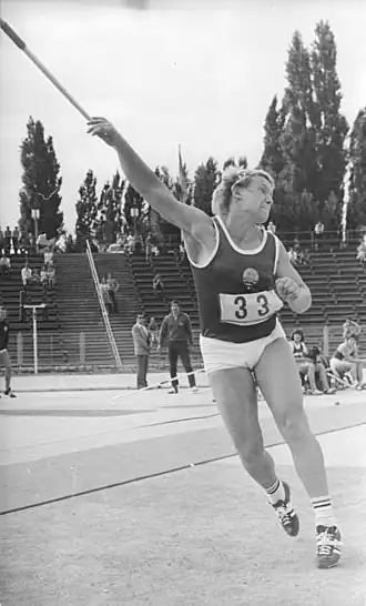 Ruth Fuchs setzte ihre Serie als weltbeste Speerwerferin seit 1972&nbsp;fort