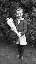 Erster Schultag in Urdenbach (Nordrhein-Westfalen), 1953