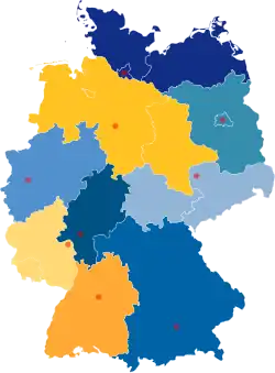 Bundesbank 9 Hauptverwaltungen (ehemalige Landeszentralbanken)