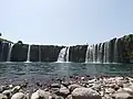 Blick vom Becken des Wasserfalls