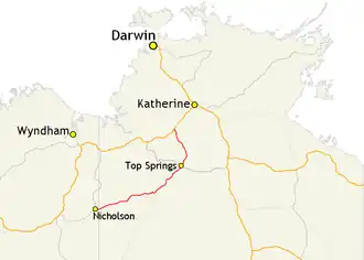 Übersichtskarte Buntine Highway