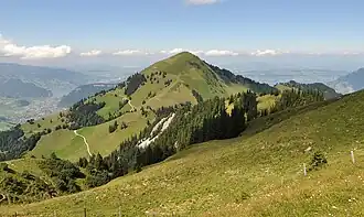 Blick von der Musenalp über den Bleikigrat auf das Buochserhorn