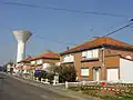 Wasserturm und Bergarbeiterhäuser der Zeche Nr. 4