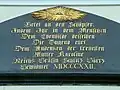 Inschrift der Karolinenkapelle