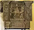 Weiteres Sandsteinwappen von 1542 aus der Eingangshalle in der Burg Arnstein