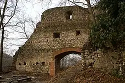 Nordwestseite des Torhauses, Innenansicht