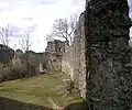 Der Westteil der Burgruine