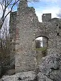 Gegenblick nach Osten zum Bergfried
