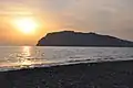 Burgberg von Alanya bei Sonnenuntergang