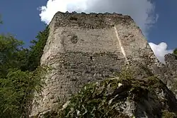 Ruine des Wohngebäudes aus östlicher Richtung