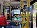 Busscar der Linie E4 mit Drehkreuz