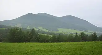 Blick auf den Berg Busov (1002&nbsp;m)