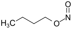 Strukturformel von Butylnitrit
