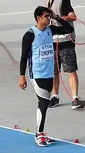 Neeraj Chopra Rang sieben mit 82,26&nbsp;m
