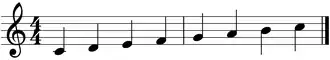 C-Dur-Tonleiter ab c’
