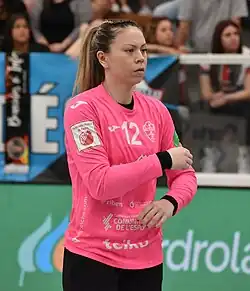 Nicole Morales beim Halbfinalspiel CB Atlético Guardés - CB Elche der División de Honor 2024/2025