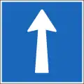 Hinweissignal 4.08 Einbahnstrasse in der Schweiz