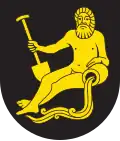 Flussgott mit Ruder und Wassergefäß