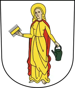 Verena mit goldenem Kamm und grünem Wasserkrug