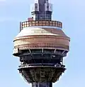 Baufortschritt des Turmkorbs, April 1975