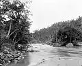 Schrägseilbrücke über den Ombilin in West-Sumatra