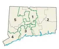 Connecticut: Kongress-Wahlkreise