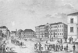 Einweihung der Neuen Aula am 31. Oktober 1845 (Lithographie)
