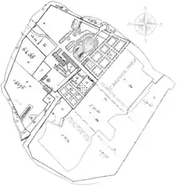Plan der Abtei aus dem Jahr 1818