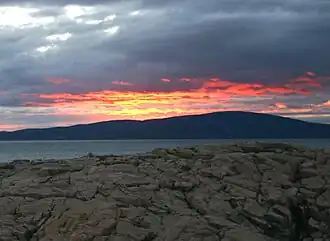 Sonnenuntergang hinter dem Cadillac Mountain